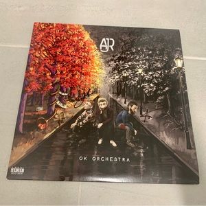 AJR OK Orchestra Vinyl Record signed by Adam, Jack and Ryan Limited Orange Vinyl